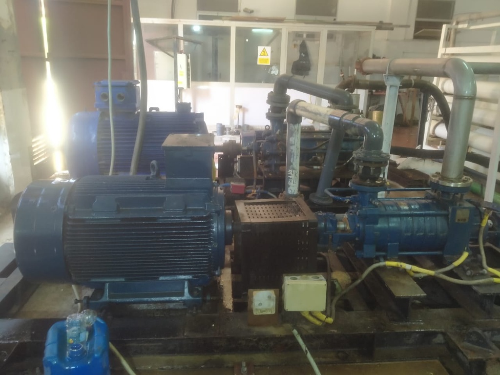 Pump Code127 KSB HG 2/6 Centrifugal 6 stages 10000 BPD@500 PSI (Cast Iron Casing & Copper Impeller)