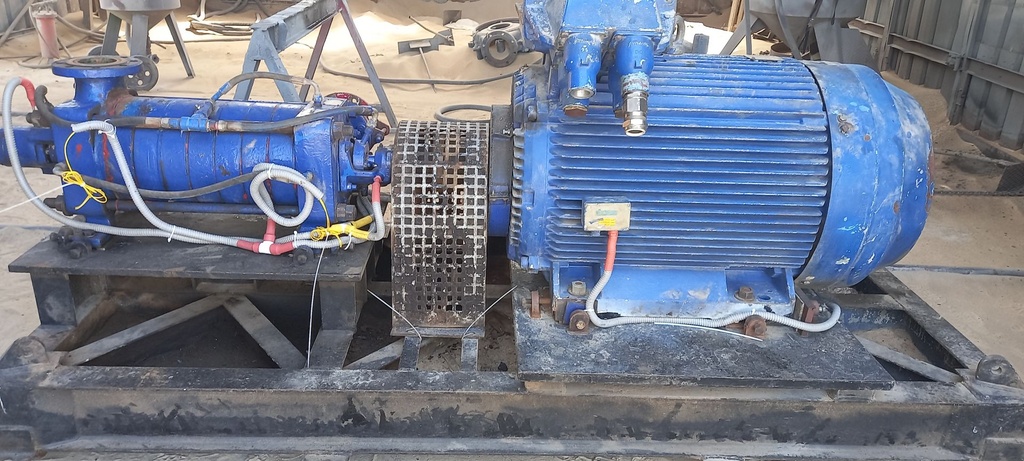 Pump Code099 KSB WKF 100/8 Centrifugal 8 Stages 20000 BPD@650 PSI (Cast Iron Casing & Stainless steel Impeller)