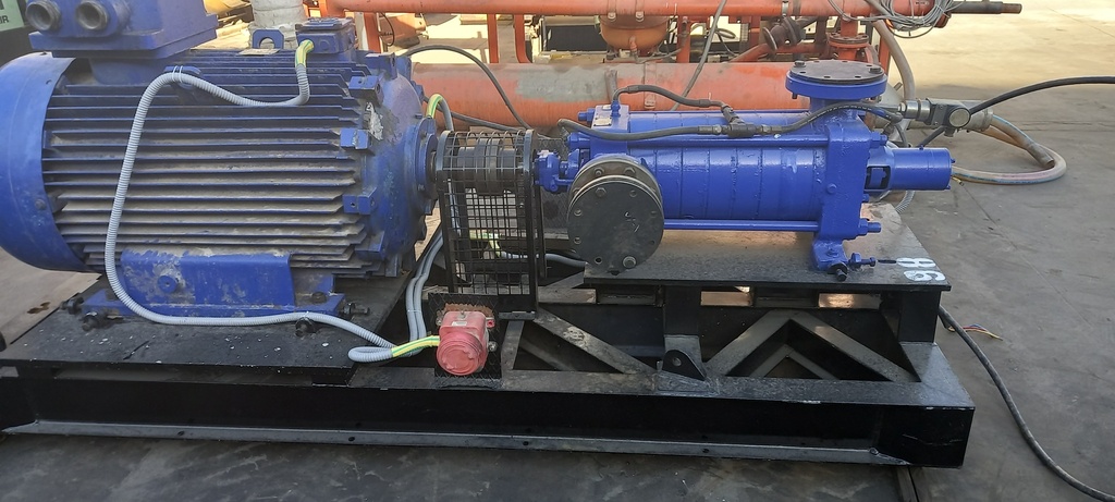 Pump Code098 KSB WKF 100/8 Centrifugal 8 Stages 20000 BPD@650 PSI (Cast Iron Casing & Copper Impellers)