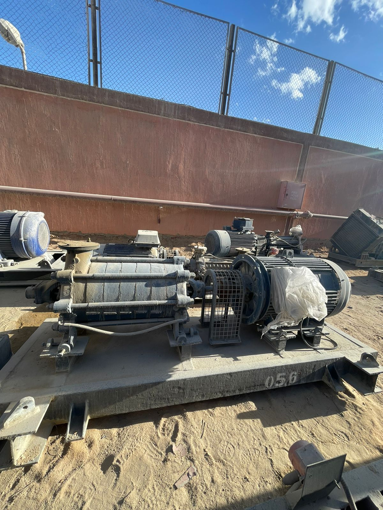 Pump Code056 KSB Wkl 125/6 Centrifugal 6 Stages 20000 BPD@300 PSI (Cast Iron Casing & Copper Impellers)