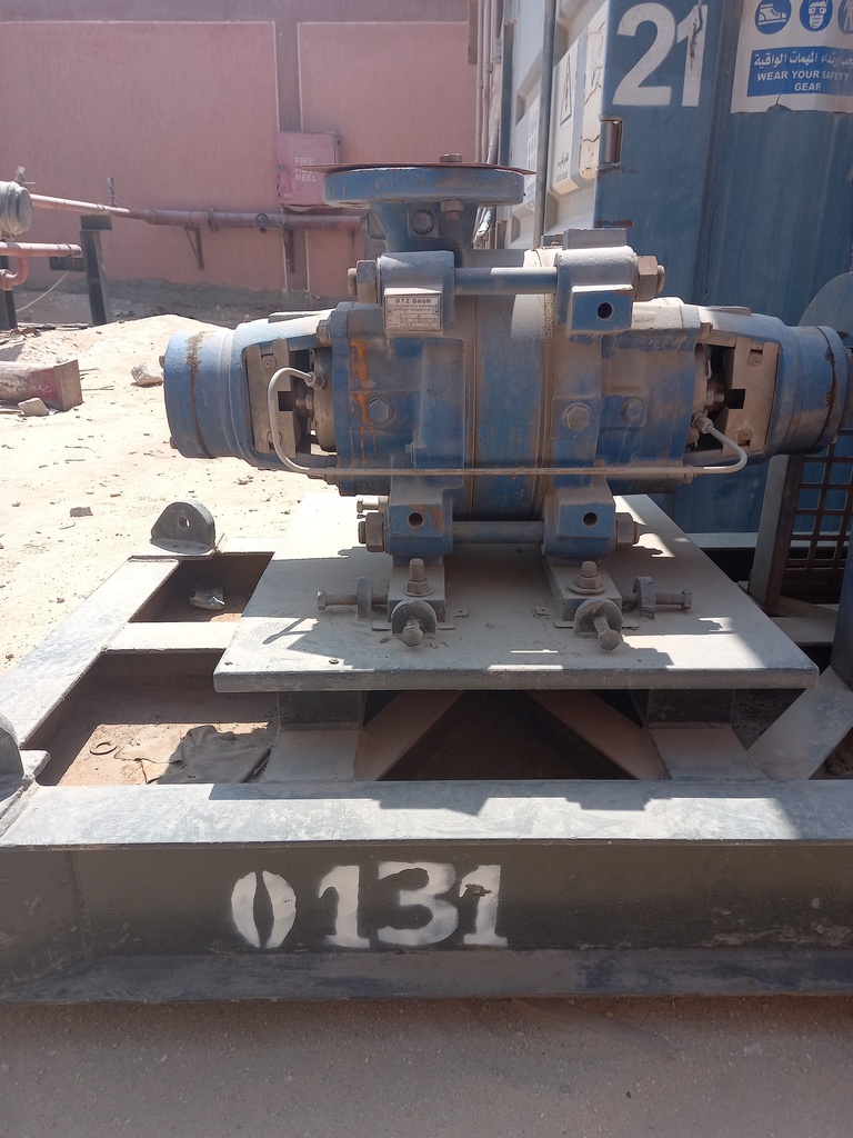 Pump Code131 KSB 100/2 Centrifugal 2 Stages 15000 BPD@220 PSI (Cast Iron Casing & Copper Impeller)
