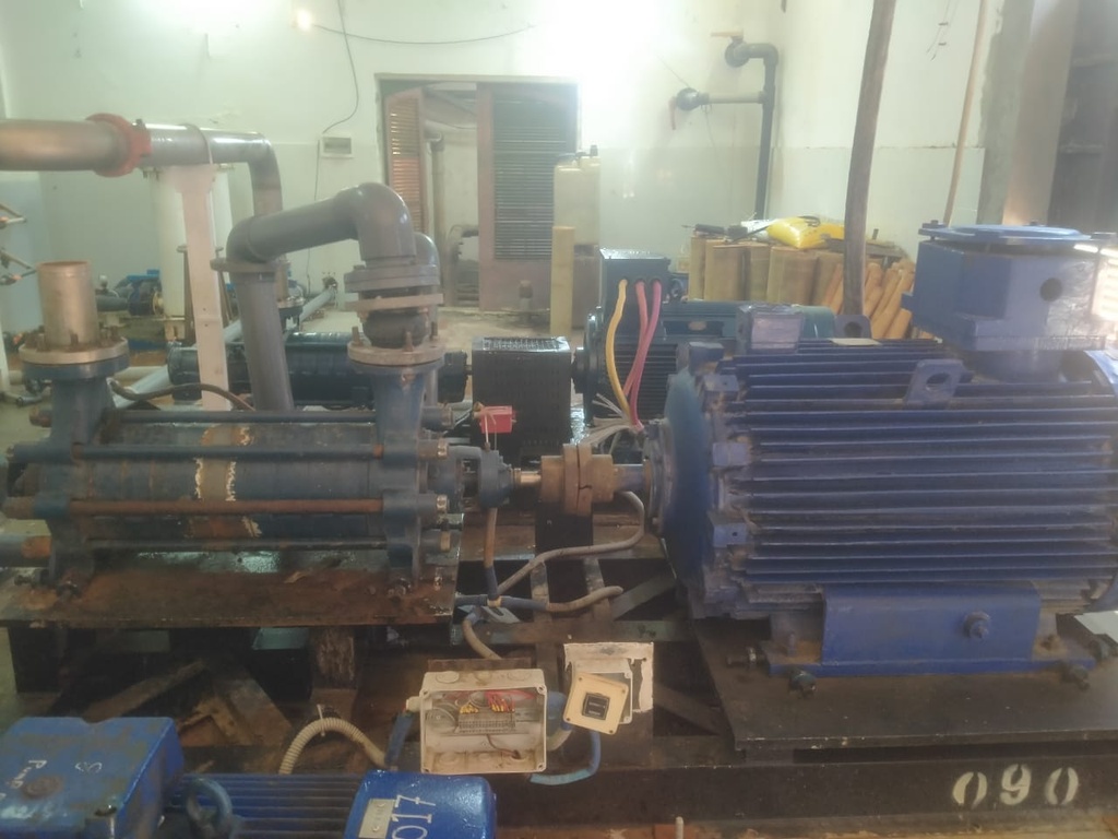 Pump Code090 KSB HKGB 80/10 Centrifugal 10 stages 7000 BPD@800 PSI (Stainless steel Casing & Stainless steel Impeller)
