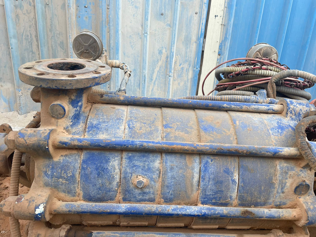 Pump Code067 KSB WkL 100/6 Centrifugal 6 stages 15000 BPD@190 PSI (Cast Iron Casing & Copper Impellers)