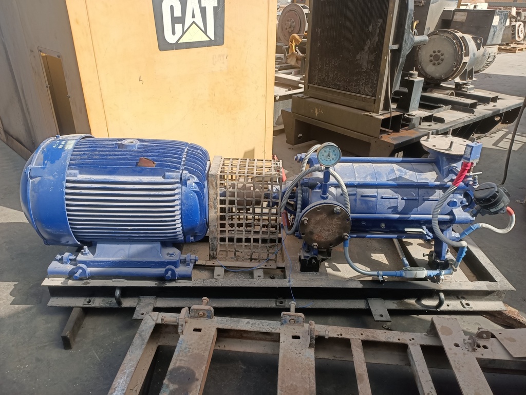 Pump Code116 KSB Wkf 100/6 Centrifugal 6 stages 15000 BPD@190 PSI (Cast Iron Casing & Copper Impeller)
