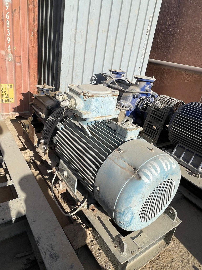 Pump Code069 KSB Wkl 80/5 Centrifugal 5 stages 21600 BPD@350 PSI (Cast Iron Casing & Copper Impeller)