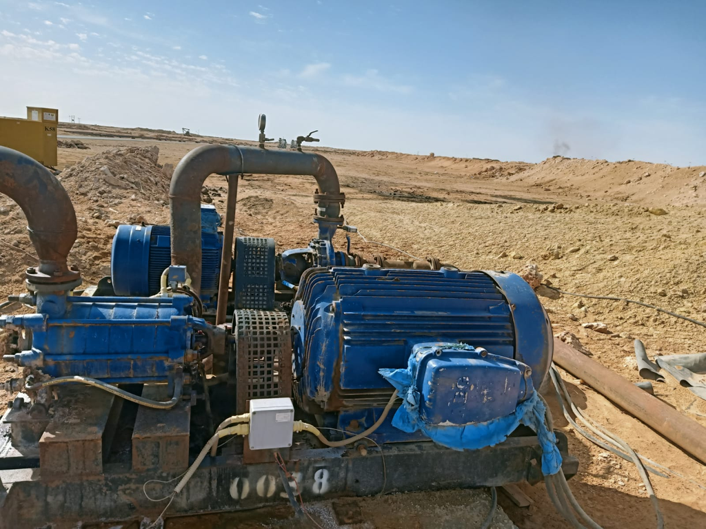Pump Code038 KSB Wkl 80/5 Centrifugal 5 stages 21600 BPD@350 PSI (Cast Iron Casing & Copper Impeller)