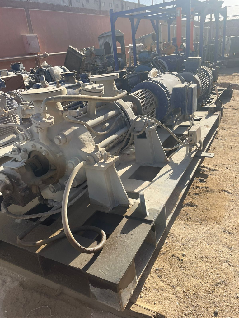 Pump Code044 VEB VEB125/8 Centrifugal 8 stages 15000 BPD@800 PSI (Stainless steel Casing & Copper Impeller)